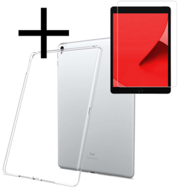 NoXx NoXx iPad 10.2 2019 Hoesje Siliconen Met Screenprotector - Transparant