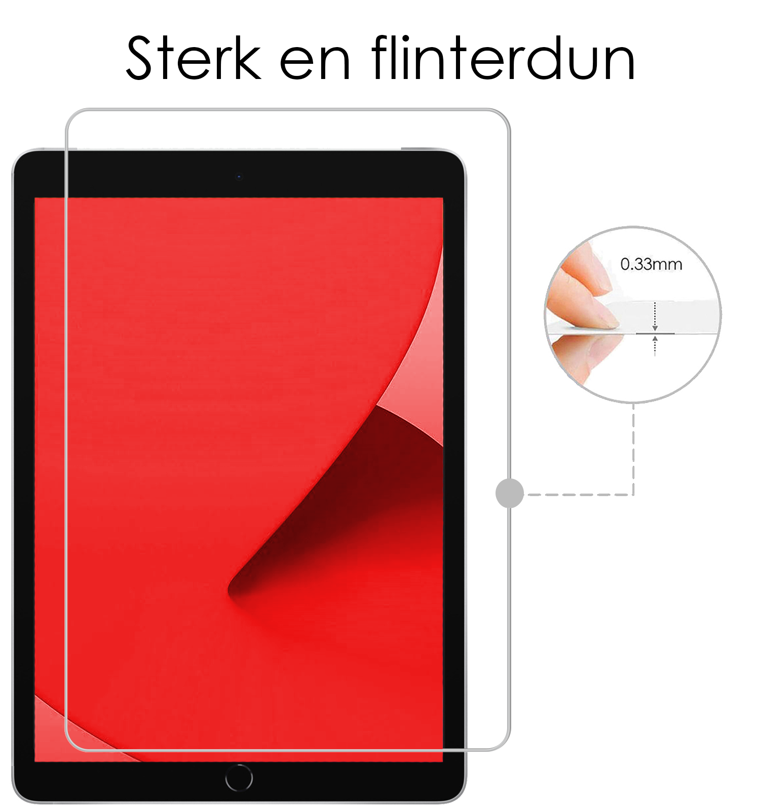 NoXx Hoesje Geschikt voor iPad 10.2 2019 Shockproof Siliconen Case Met Screenprotector - Shockbestendige Tablet Hoes Geschikt voor iPad 7 - Transparant