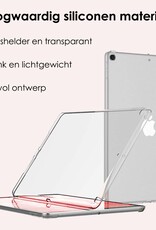 NoXx Hoesje Geschikt voor iPad 10.2 2019 Shockproof Siliconen Case Met Screenprotector - Shockbestendige Tablet Hoes Geschikt voor iPad 7 - Transparant