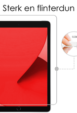 NoXx Hoesje Geschikt voor iPad 10.2 2020 Shockproof Siliconen Case Met Screenprotector - Shockbestendige Tablet Hoes Geschikt voor iPad 8 - Transparant