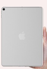 NoXx Hoesje Geschikt voor iPad 10.2 2020 Shockproof Siliconen Case Met 2x Screenprotector - Shockbestendige Tablet Hoes Geschikt voor iPad 8 - Transparant