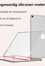 NoXx Hoesje Geschikt voor iPad 10.2 2021 Shockproof Siliconen Case Met 2x Screenprotector - Shockbestendige Tablet Hoes Geschikt voor iPad 9 - Transparant