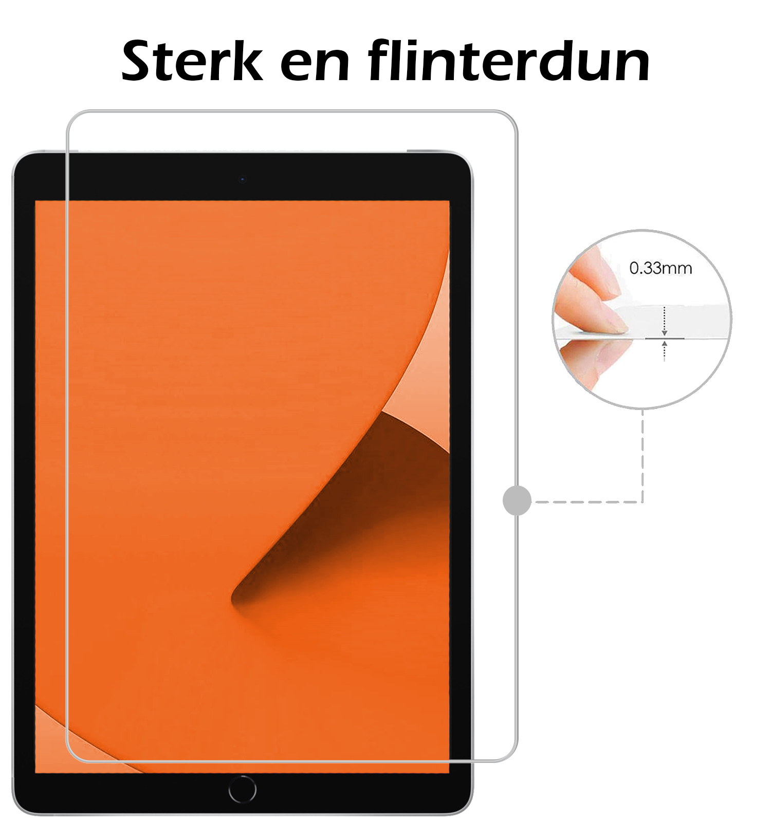 Nomfy Hoesje Geschikt voor iPad 10.2 2019 Tablet Hoes Siliconen Case Met 2x Screenprotector - Shockproof Back Cover Geschikt voor iPad 7 - Transparant