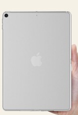 Nomfy Hoesje Geschikt voor iPad 10.2 2021 Tablet Hoes Siliconen Case Met Screenprotector - Shockproof Back Cover Geschikt voor iPad 9 - Transparant