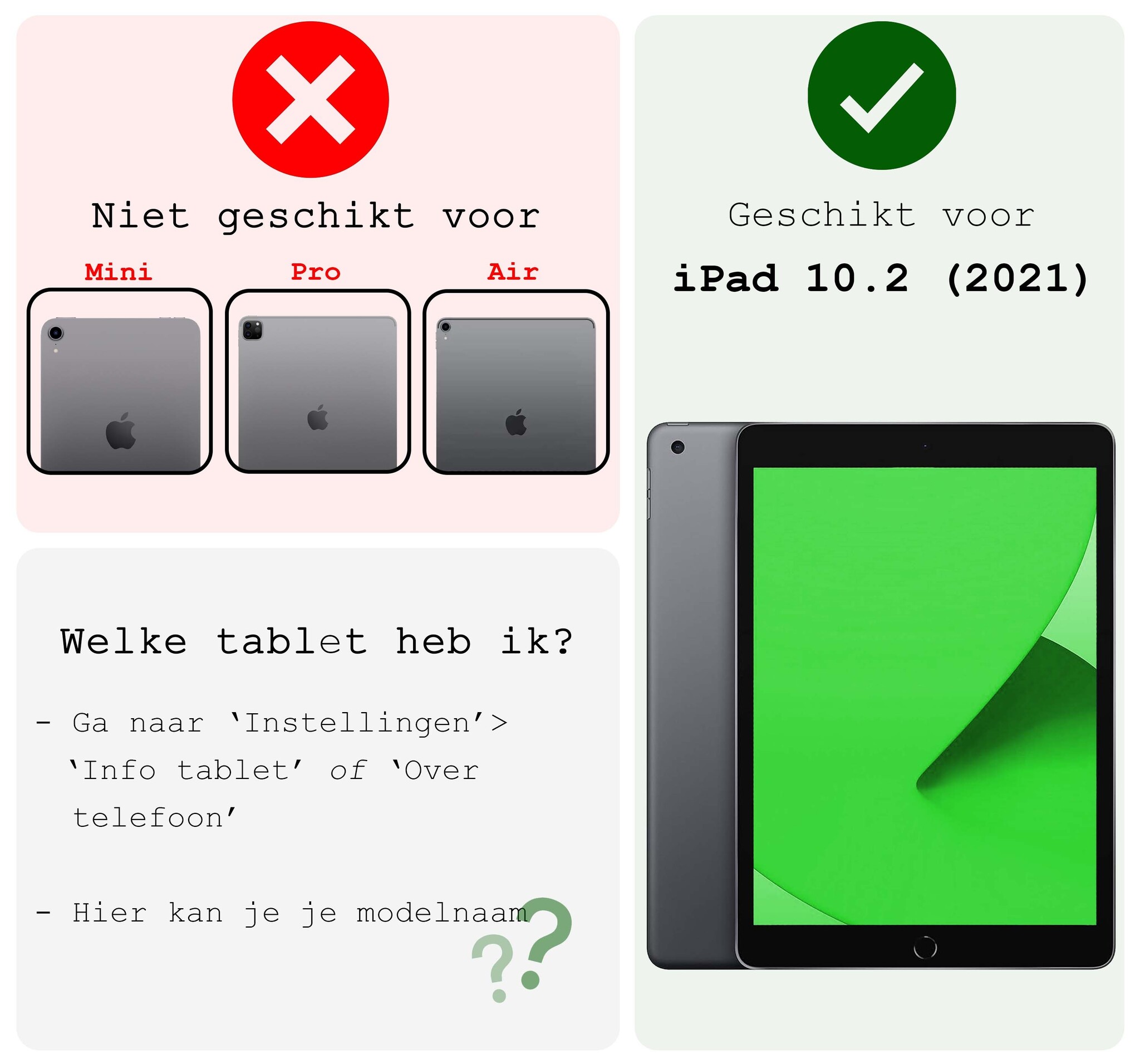 BASEY. Hoesje Geschikt voor iPad 10.2 2021 Tablethoes Shockbestendig Back Cover Siliconen Tablet Case - Transparant