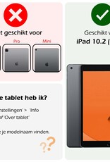 Nomfy Hoesje Geschikt voor iPad 10.2 2020 Tablet Hoes Siliconen Case Met 2x Screenprotector - Shockproof Back Cover Geschikt voor iPad 8 - Transparant