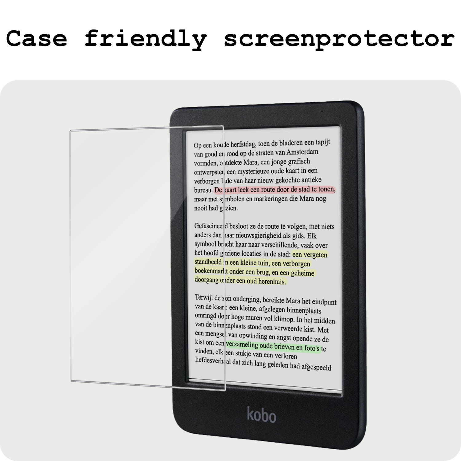 BASEY. Screenprotector Geschikt voor Kobo Clara Colour Screenprotector Tempered Glass - Screenprotector Geschikt voor Kobo Clara Colour Screen Protector