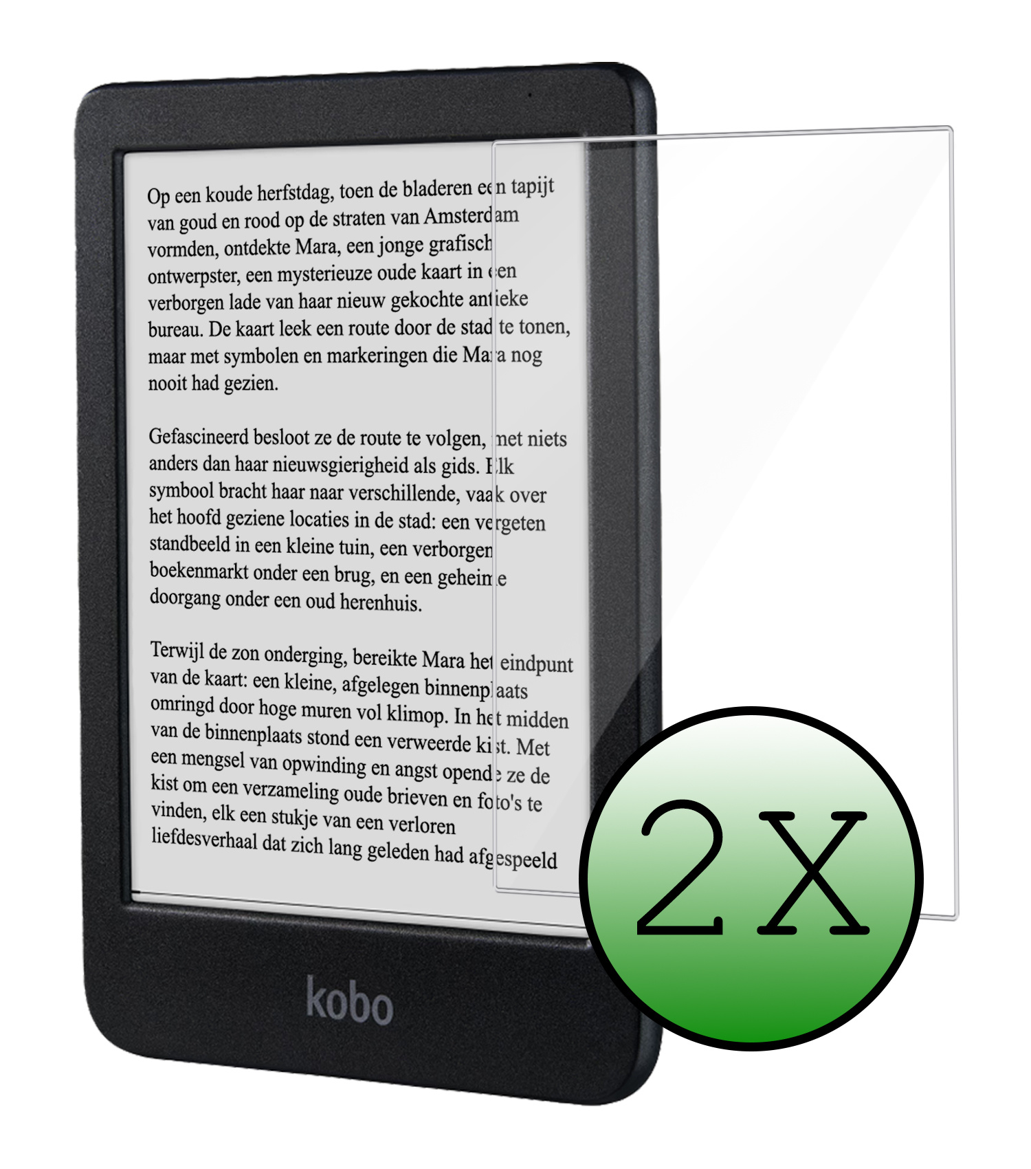 BASEY. Screenprotector Geschikt voor Kobo Clara BW Screenprotector Tempered Glass - Screenprotector Geschikt voor Kobo Clara BW Screen Protector - 2 Stuks