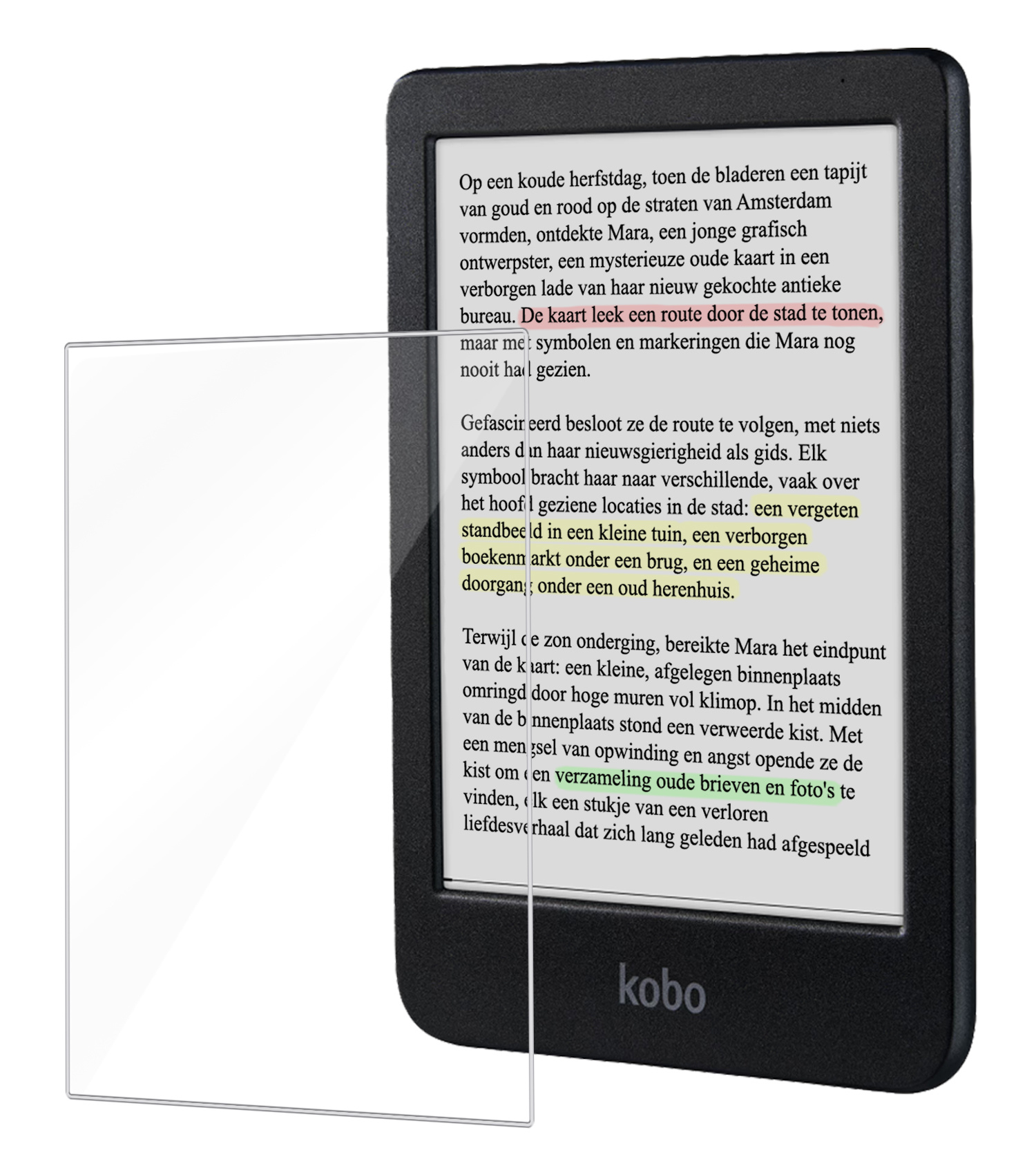 NoXx Screenprotector Geschikt voor Kobo Clara Colour Screenprotector Bescherm Glas Tempered Glass Screen Protector