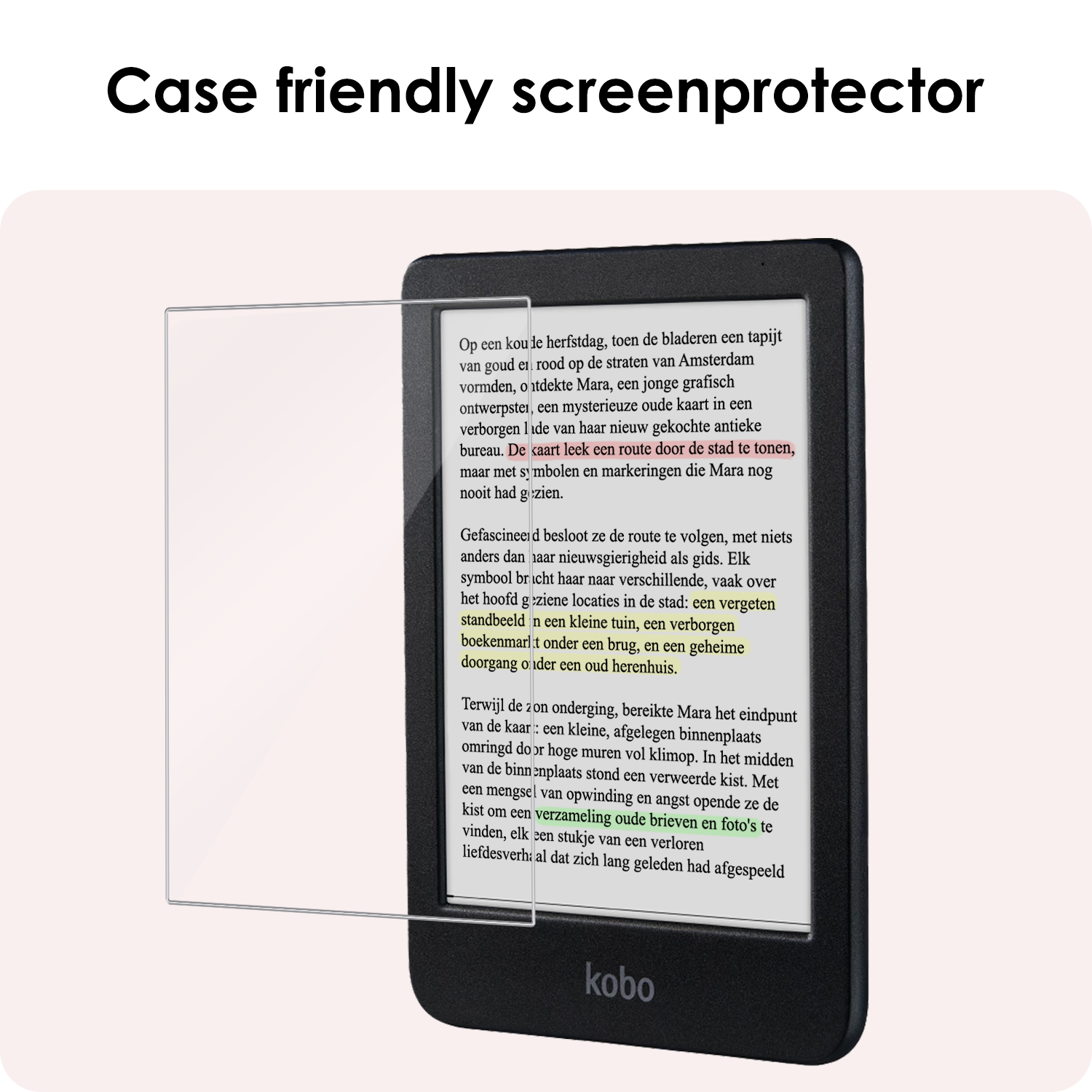 NoXx Screenprotector Geschikt voor Kobo Clara Colour Screenprotector Bescherm Glas Tempered Glass Screen Protector