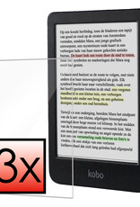 NoXx Screenprotector Geschikt voor Kobo Clara Colour Screenprotector Bescherm Glas Tempered Glass Screen Protector - 3x