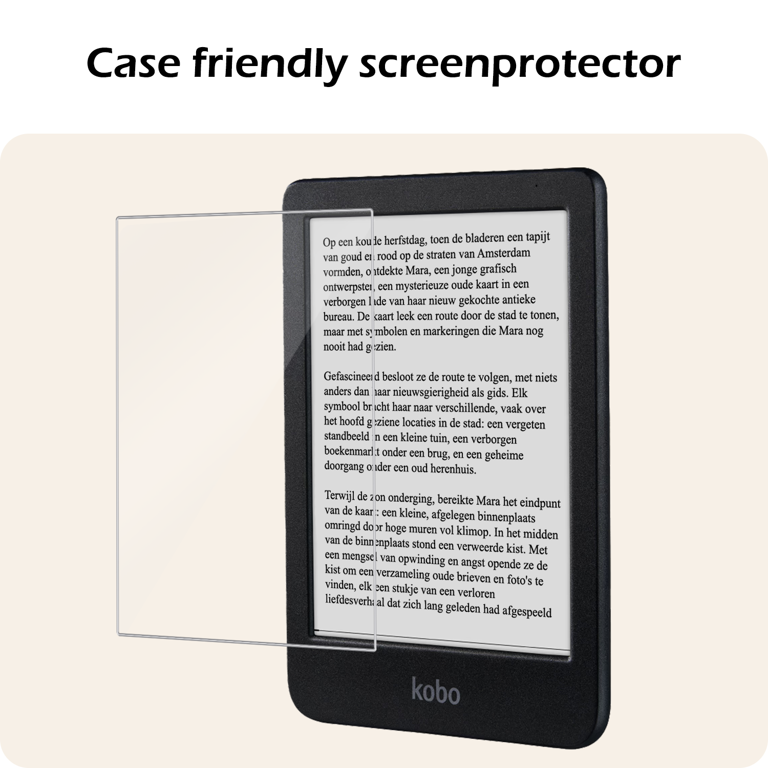 Nomfy Screenprotector Geschikt voor Kobo Clara BW Screenprotector Bescherm Glas - Screenprotector Geschikt voor Kobo Clara BW Screen Protector Tempered Glass - 3 PACK