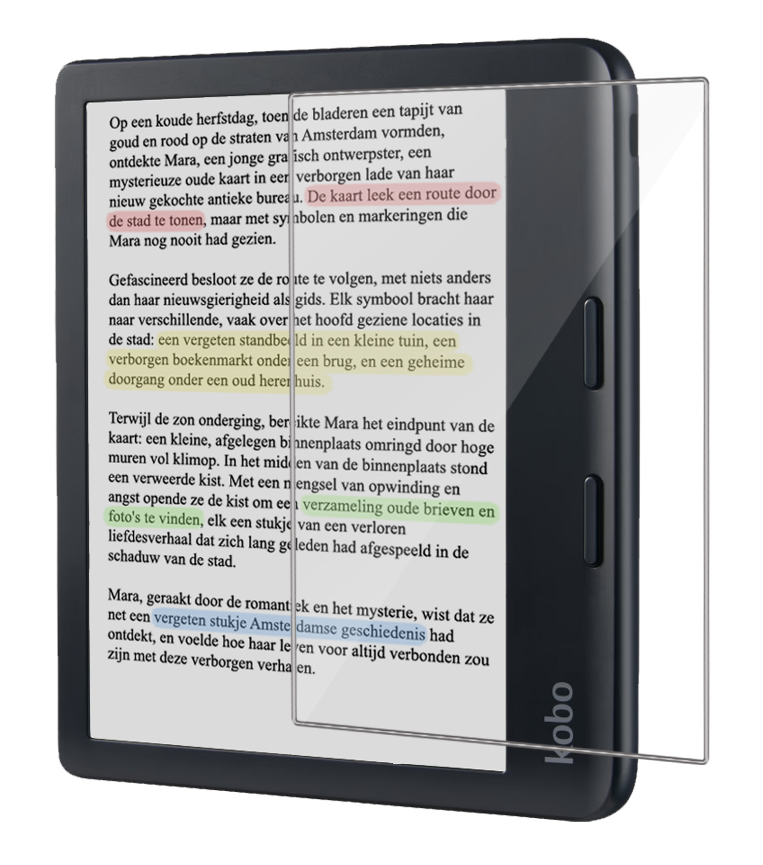 BASEY. Screenprotector Geschikt voor Kobo Libra Colour Screenprotector Tempered Glass - Screenprotector Geschikt voor Kobo Libra Colour Screen Protector