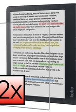 NoXx Screenprotector Geschikt voor Kobo Libra Colour Screenprotector Bescherm Glas Tempered Glass Screen Protector - 2x