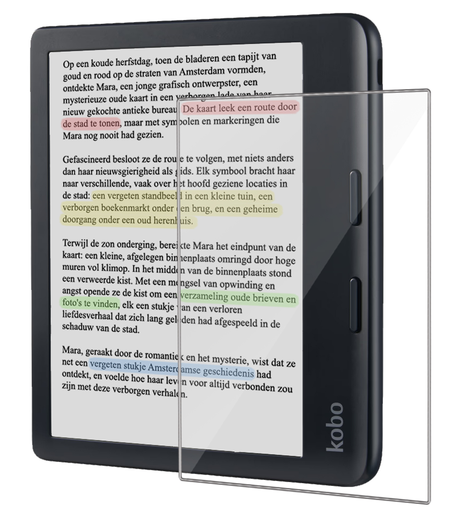 Nomfy Screenprotector Geschikt voor Kobo Libra Colour Screenprotector Bescherm Glas - Screenprotector Geschikt voor Kobo Libra Colour Screen Protector Tempered Glass
