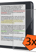 Nomfy Screenprotector Geschikt voor Kobo Libra Colour Screenprotector Bescherm Glas - Screenprotector Geschikt voor Kobo Libra Colour Screen Protector Tempered Glass - 3 PACK