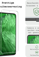 BASEY. Screenprotector Geschikt voor Google Pixel 8a Screenprotector Tempered Glass - Screenprotector Geschikt voor Google Pixel 8a Beschermglas Screen Protector Glas