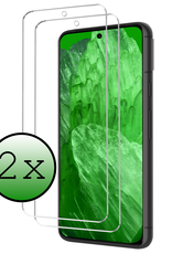 BASEY. Screenprotector Geschikt voor Google Pixel 8a Screenprotector Tempered Glass - Screenprotector Geschikt voor Google Pixel 8a Beschermglas Screen Protector Glas - 2 Stuks