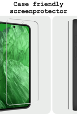 BASEY. Screenprotector Geschikt voor Google Pixel 8a Screenprotector Tempered Glass - Screenprotector Geschikt voor Google Pixel 8a Beschermglas Screen Protector Glas - 2 Stuks