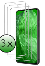 BASEY. Screenprotector Geschikt voor Google Pixel 8a Screenprotector Tempered Glass - Screenprotector Geschikt voor Google Pixel 8a Beschermglas Screen Protector Glas - 3 Stuks