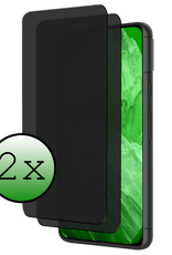 BASEY. Screenprotector Geschikt voor Google Pixel 8a Screenprotector Privacy Beschermglas - Screenprotector Geschikt voor Google Pixel 8a Screen Protector Full Screen Privacy - 2 Stuks