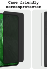 BASEY. Screenprotector Geschikt voor Google Pixel 8a Screenprotector Privacy Beschermglas - Screenprotector Geschikt voor Google Pixel 8a Screen Protector Full Screen Privacy - 2 Stuks