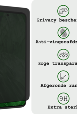 BASEY. Screenprotector Geschikt voor Google Pixel 8a Screenprotector Privacy Beschermglas - Screenprotector Geschikt voor Google Pixel 8a Screen Protector Full Screen Privacy - 3 Stuks