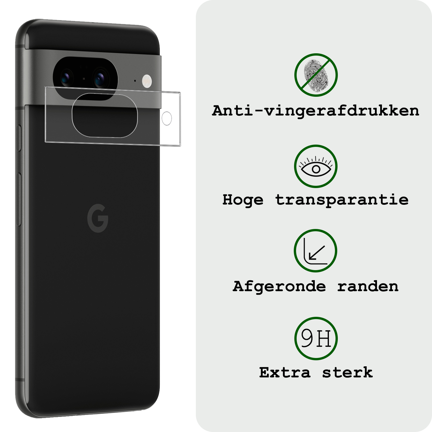 BASEY. Screenprotector Geschikt voor Google Pixel 8a Camera Screenprotector Tempered Glass Beschermglas Camera - Screenprotector Geschikt voor Google Pixel 8a Camera Screen Protector