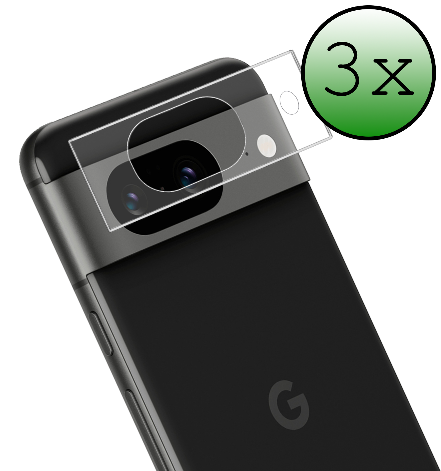 BASEY. Screenprotector Geschikt voor Google Pixel 8a Camera Screenprotector Tempered Glass Beschermglas Camera - Screenprotector Geschikt voor Google Pixel 8a Camera Screen Protector - 3 Stuks