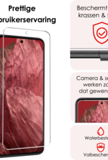 NoXx Screenprotector Geschikt voor Google Pixel 8a Screenprotector Tempered Glass Gehard Glas Beschermglas