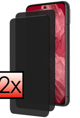 NoXx Screenprotector Geschikt voor Google Pixel 8a Screenprotector Privacy Tempered Glass Gehard Glas Display Cover - 2x