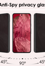 NoXx Screenprotector Geschikt voor Google Pixel 8a Screenprotector Privacy Tempered Glass Gehard Glas Display Cover - 3x