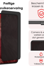 NoXx Screenprotector Geschikt voor Google Pixel 8a Screenprotector Privacy Tempered Glass Gehard Glas Display Cover - 3x