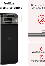 NoXx Screenprotector Geschikt voor Google Pixel 8a Camera Screenprotector Gehard Glas - Screenprotector Geschikt voor Google Pixel 8a Screenprotector Camera Tempered Glass - 2x