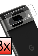NoXx Screenprotector Geschikt voor Google Pixel 8a Camera Screenprotector Gehard Glas - Screenprotector Geschikt voor Google Pixel 8a Screenprotector Camera Tempered Glass - 3x