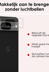 NoXx Screenprotector Geschikt voor Google Pixel 8a Camera Screenprotector Gehard Glas - Screenprotector Geschikt voor Google Pixel 8a Screenprotector Camera Tempered Glass - 3x