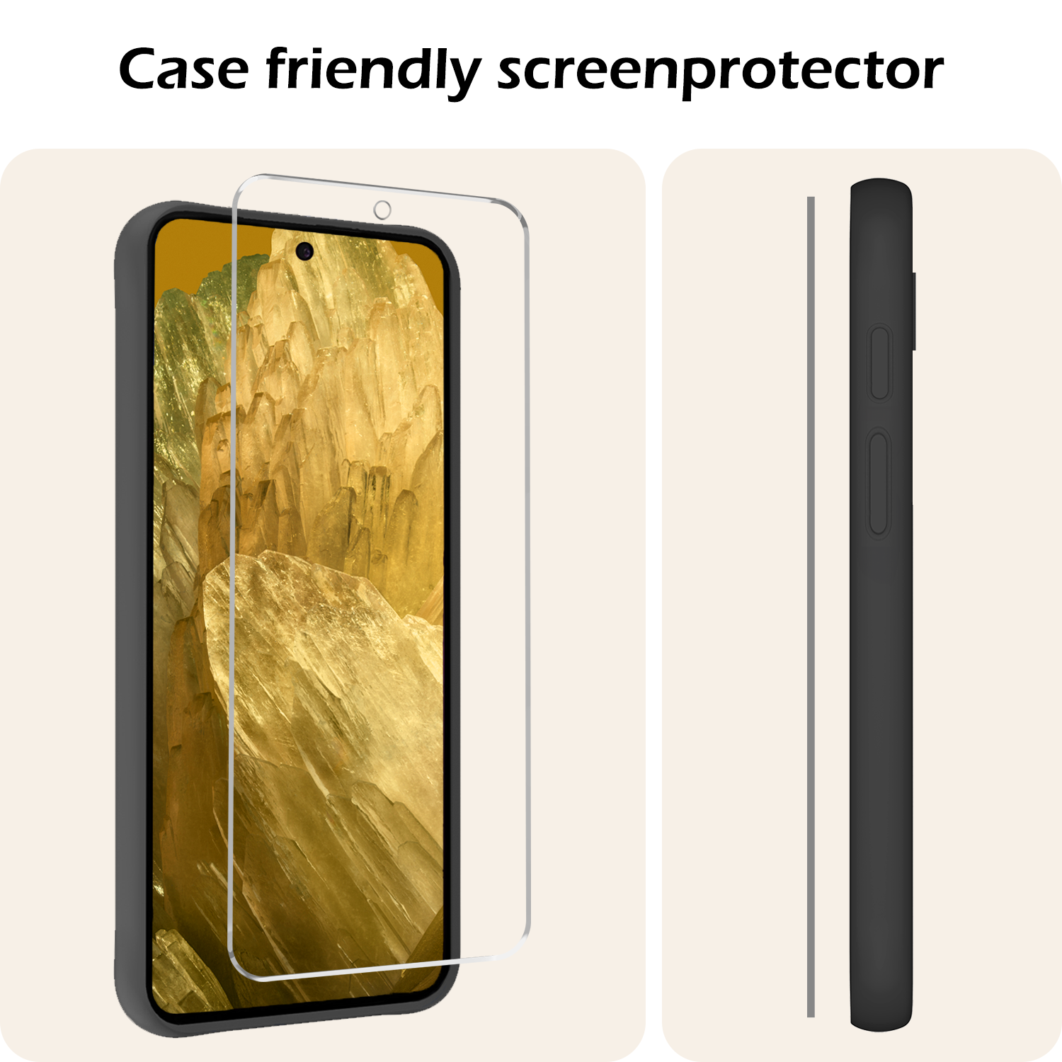 Nomfy Screenprotector Geschikt voor Google Pixel 8a Screenprotector Bescherm Glas Tempered Glass - Screenprotector Geschikt voor Google Pixel 8a Screen Protector