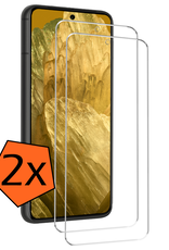Nomfy Screenprotector Geschikt voor Google Pixel 8a Screenprotector Bescherm Glas Tempered Glass - Screenprotector Geschikt voor Google Pixel 8a Screen Protector - 2 PACK