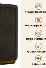 Nomfy Screenprotector Geschikt voor Google Pixel 8a Screenprotector Privacy Bescherm Glas - Screenprotector Geschikt voor Google Pixel 8a Privacy Screenprotector Tempered Glass - 2 PACK