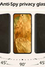 Nomfy Screenprotector Geschikt voor Google Pixel 8a Screenprotector Privacy Bescherm Glas - Screenprotector Geschikt voor Google Pixel 8a Privacy Screenprotector Tempered Glass - 2 PACK