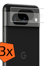 Nomfy Screenprotector Geschikt voor Google Pixel 8a Camera Screen Protector Beschermglas - Screenprotector Geschikt voor Google Pixel 8a Camera Screenprotector Tempered Glass - 3 PACK