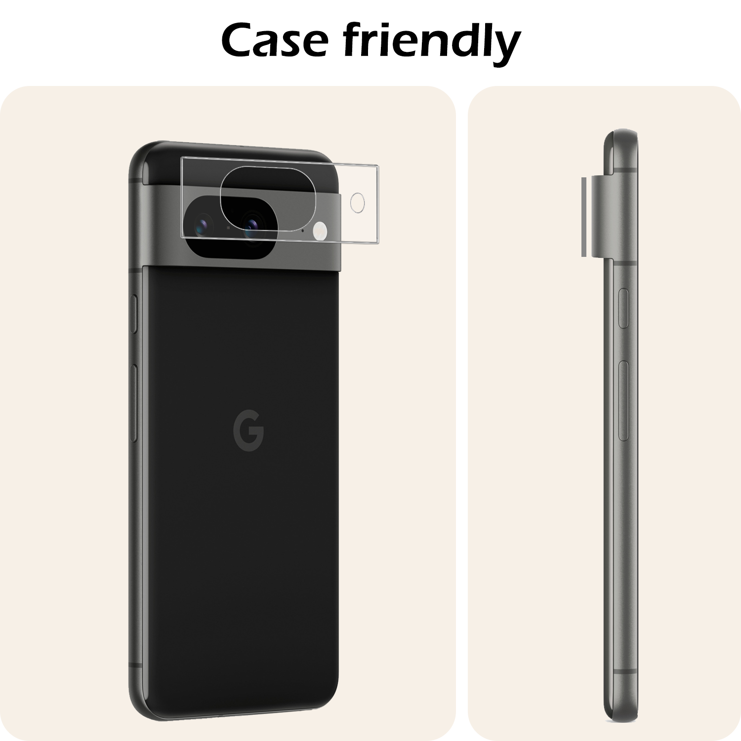 Nomfy Screenprotector Geschikt voor Google Pixel 8a Camera Screen Protector Beschermglas - Screenprotector Geschikt voor Google Pixel 8a Camera Screenprotector Tempered Glass - 3 PACK