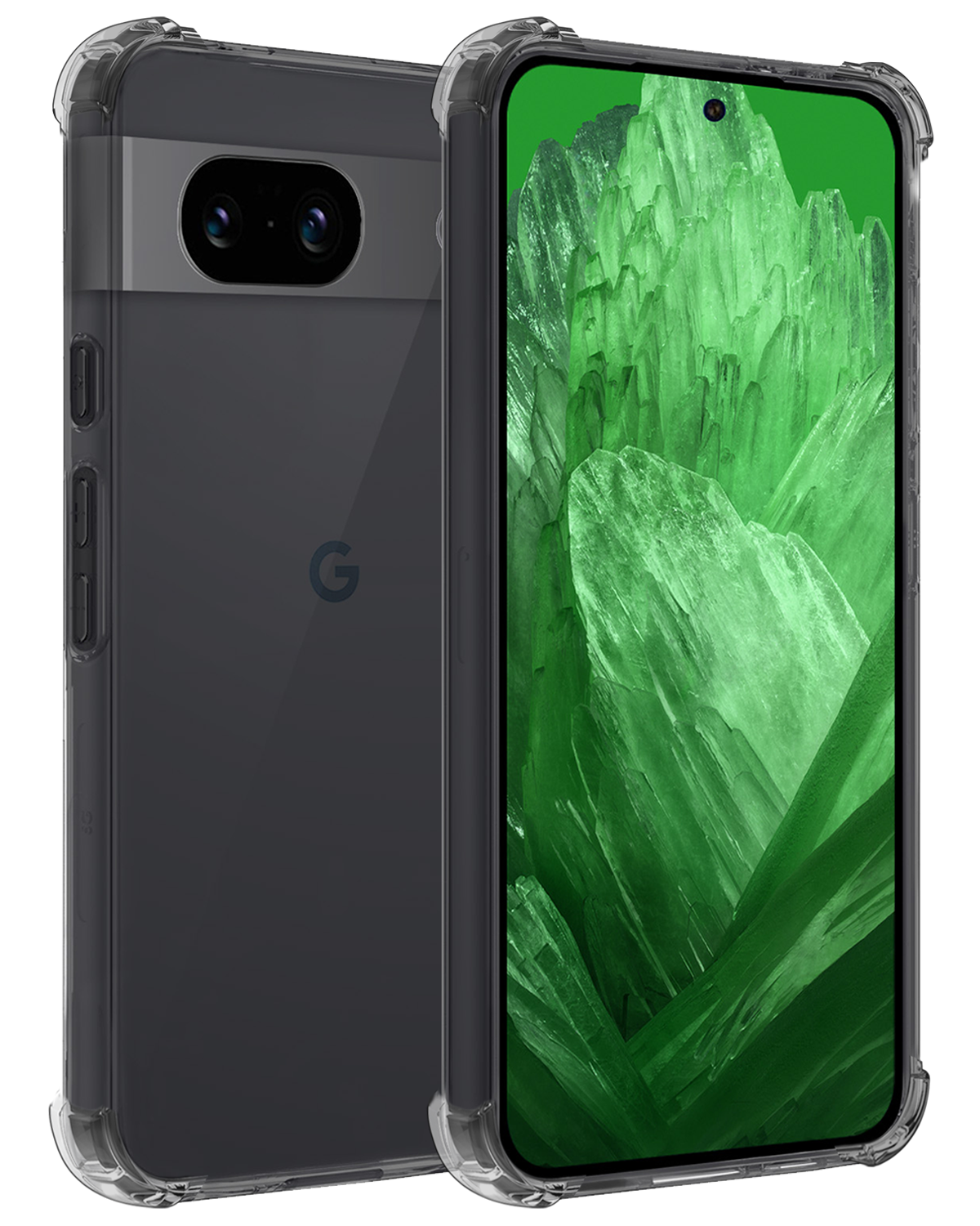 BASEY. Hoes Geschikt voor Google Pixel 8a Hoesje Shock Proof Case Hoes Siliconen - Hoesje Geschikt voor Google Pixel 8a Hoes Cover Shockproof - Transparant