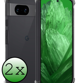 BASEY. BASEY. Google Pixel 8a Hoesje Shockproof - Transparant - 2 PACK
