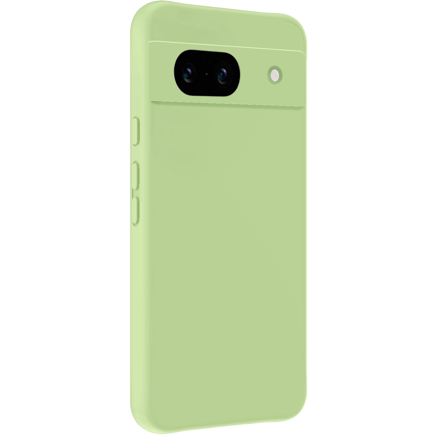 BASEY. Hoes Geschikt voor Google Pixel 8a Hoesje Siliconen Back Cover Case - Hoesje Geschikt voor Google Pixel 8a Hoes Cover Hoesje - Groen - 2 Stuks