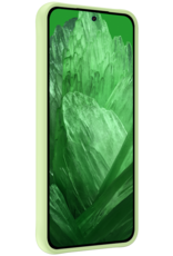 BASEY. Hoes Geschikt voor Google Pixel 8a Hoesje Siliconen Back Cover Case - Hoesje Geschikt voor Google Pixel 8a Hoes Cover Hoesje - Groen - 2 Stuks