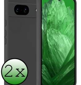 BASEY. BASEY. Google Pixel 8a Hoesje Siliconen - Zwart - 2 PACK