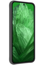 BASEY. Hoes Geschikt voor Google Pixel 8a Hoesje Siliconen Back Cover Case - Hoesje Geschikt voor Google Pixel 8a Hoes Cover Hoesje - Zwart - 2 Stuks