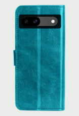 BASEY. Hoes Geschikt voor Google Pixel 8a Hoesje Bookcase Hoes Flip Case Book Cover - Hoesje Geschikt voor Google Pixel 8a Hoes Book Case Hoesje - Turquoise