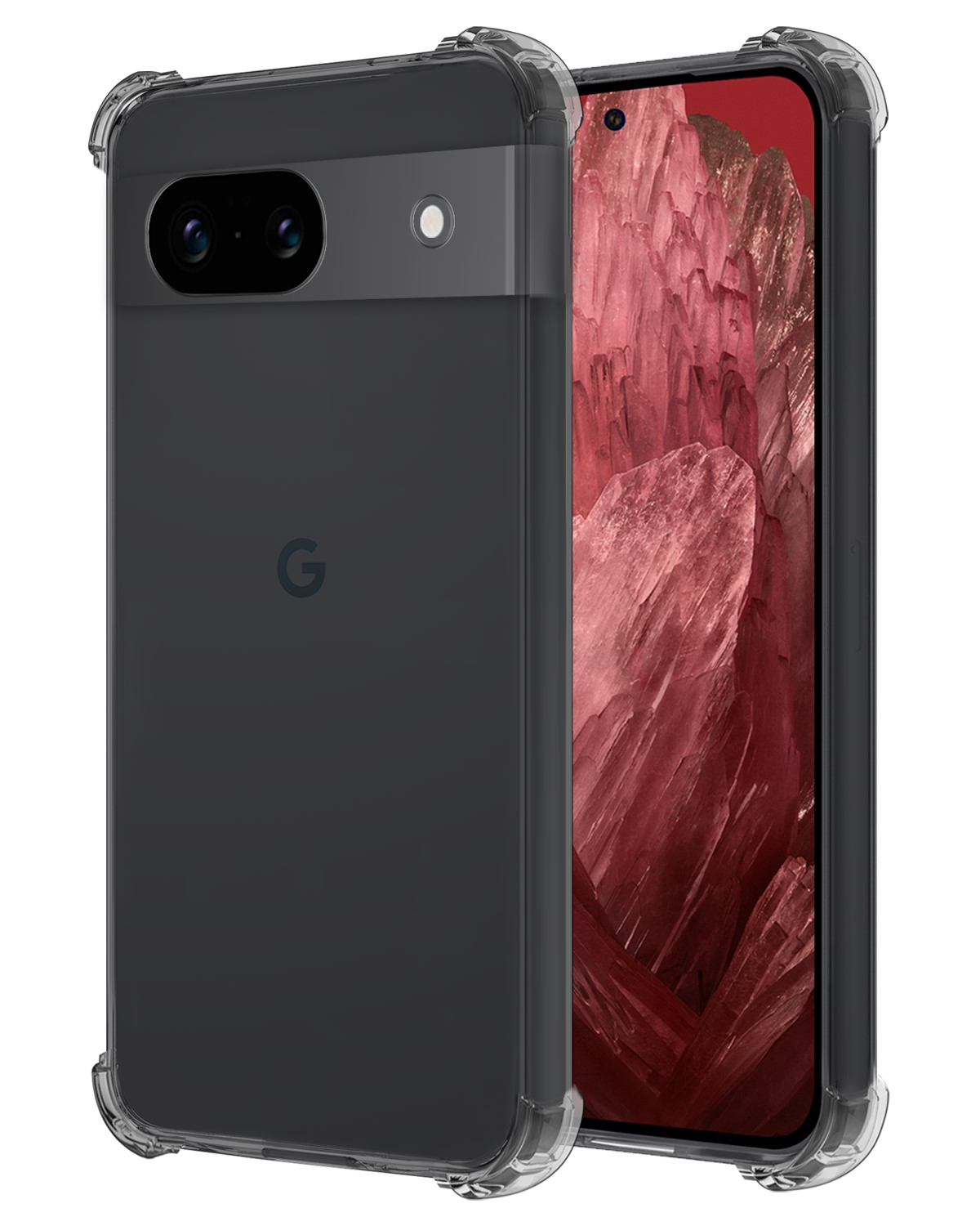 NoXx Hoes Geschikt voor Google Pixel 8a Hoesje Siliconen Cover Shock Proof Back Case Shockproof Hoes - Transparant